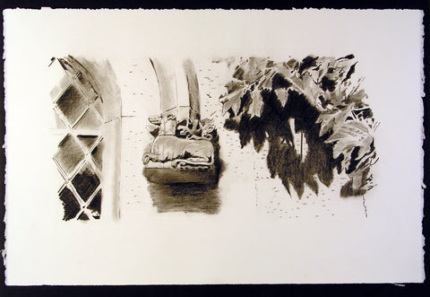 UCC Quadrangle window detail by artist Trevor Goring