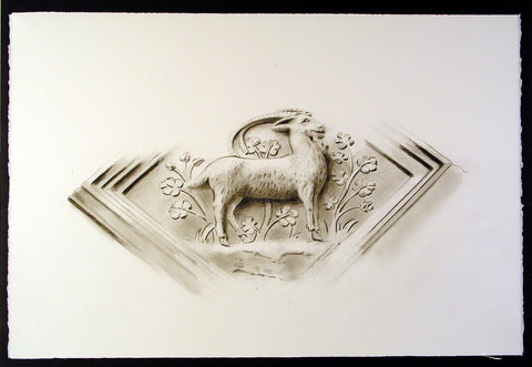 UCC Ram decoration by artist Trevor Goring