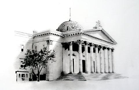 Cork Courthouse, Washington Street, Cork by artist Trevor Goring